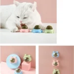 Rotatable Catnip Licking Ball Toy