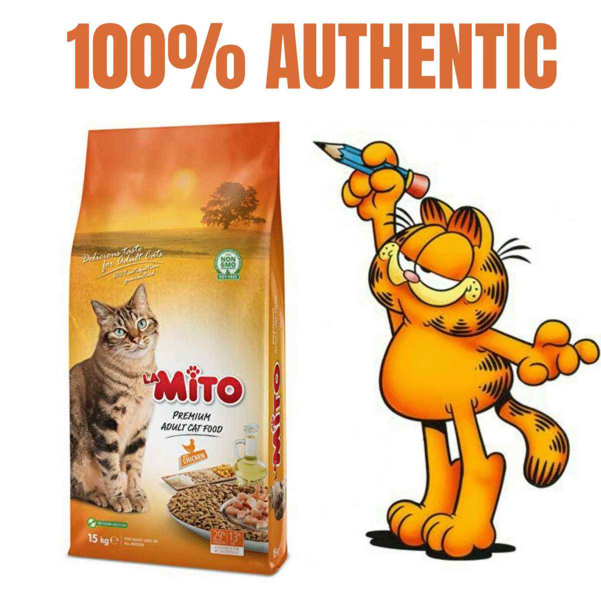 GBGTRTGR Mito 1KG Chicken Cat Food for Adults - Image 1