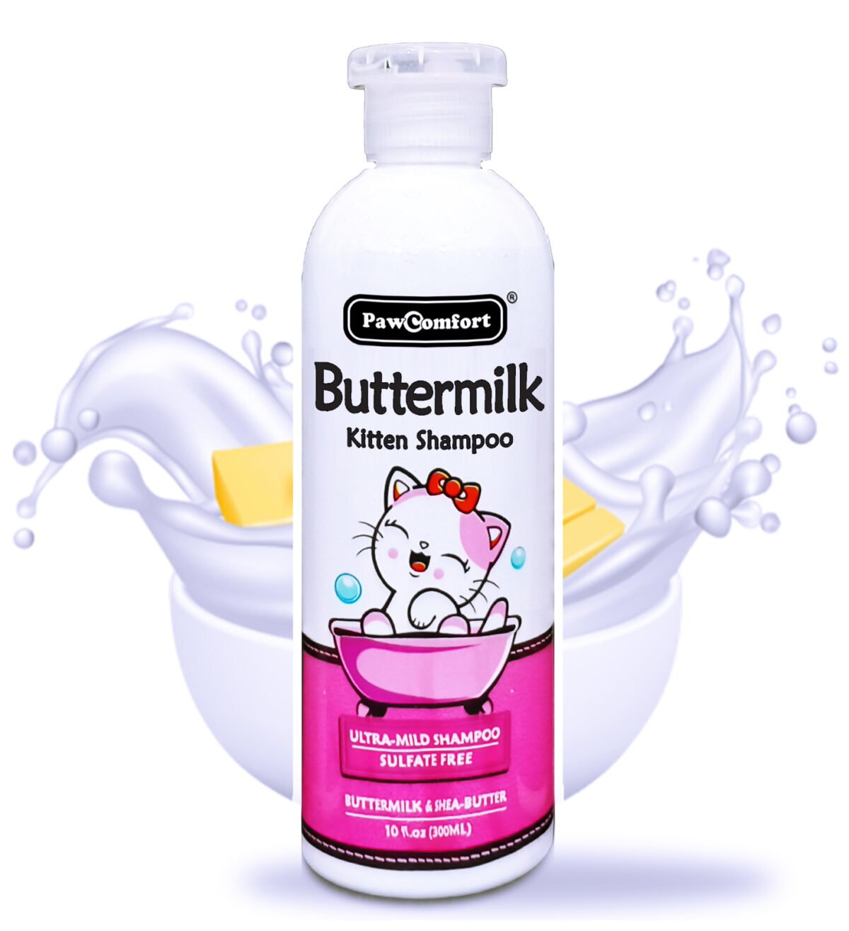 Pawcomfort Butter Milk Shampoo for Cats - Image 1