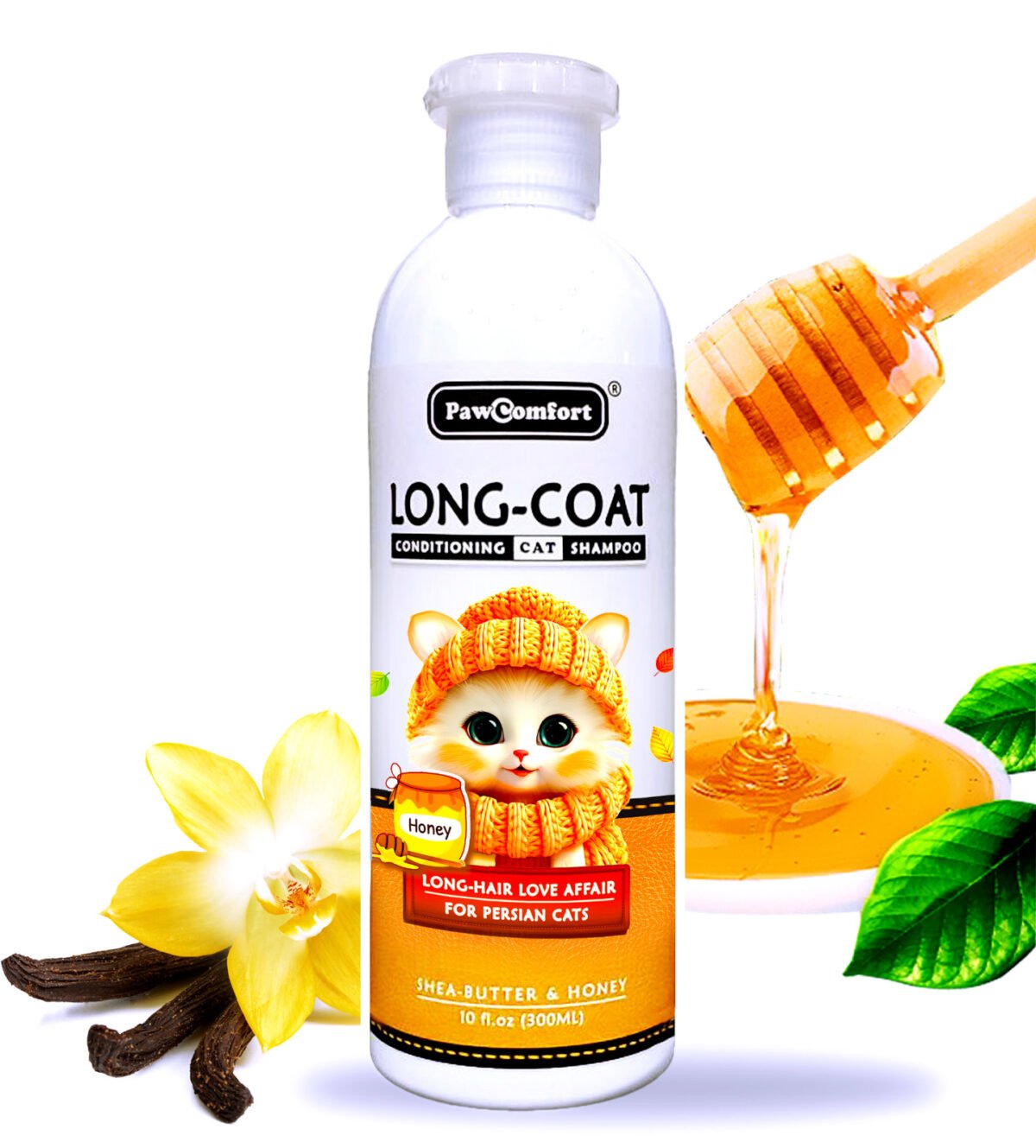 Pawcomfort Long Coat Shampoo for Cats - Image 1