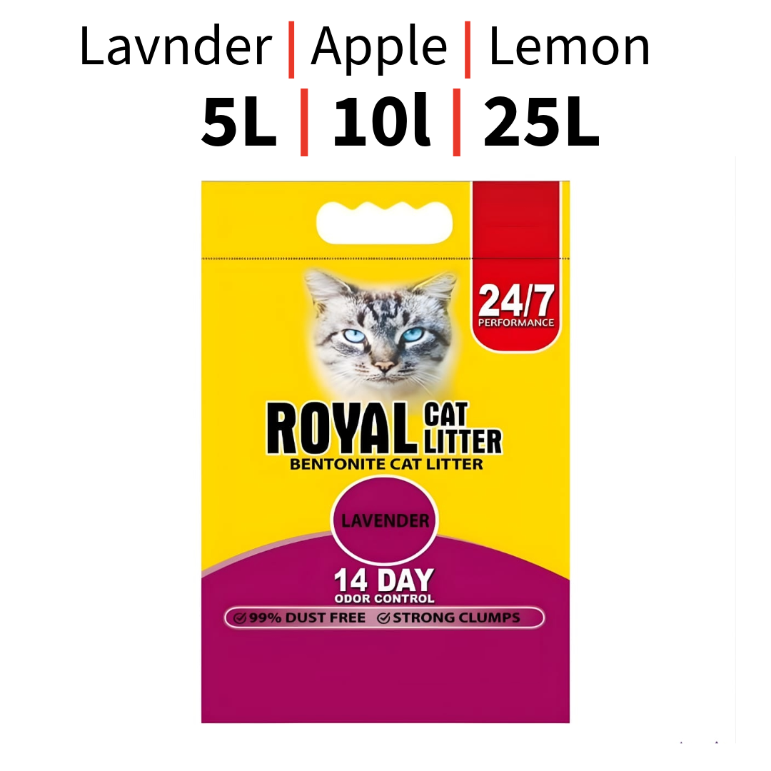 Untitled (16) Bentonite Royal Cat Litter | Lavender | Apple | Lemon / 5L | 10L | 25L - Image 1